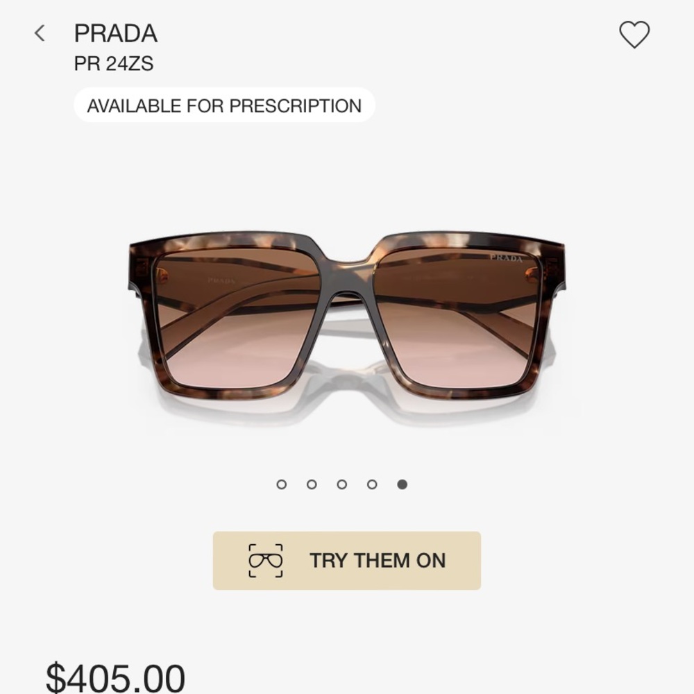 PRADA PR 24ZS TRT SHN BRN G sunglasses - Picture 7 of 16